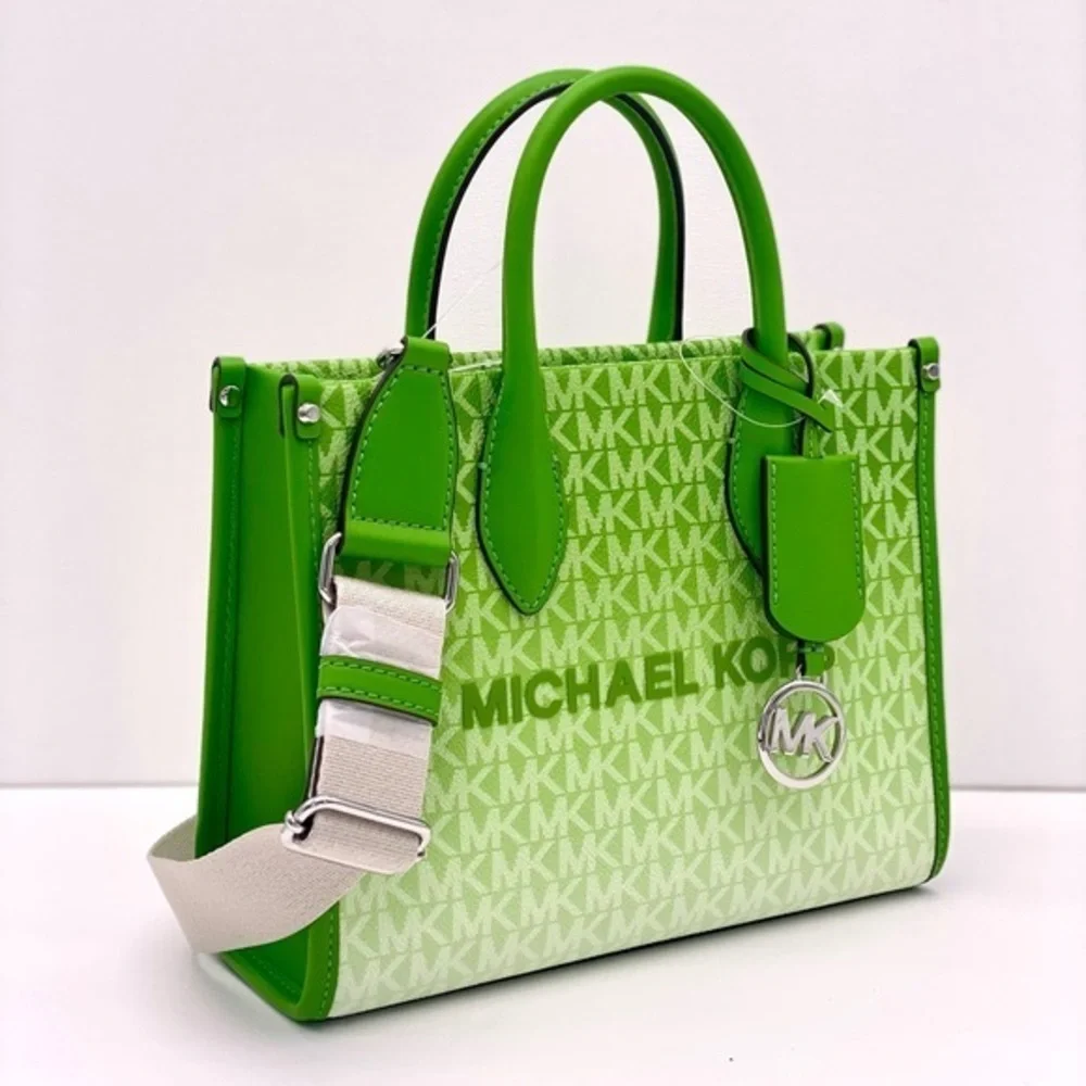 MICHAEL KORS MIRELLA SMALL SHOPPER TOTE CROSSBODY OMBRÉ